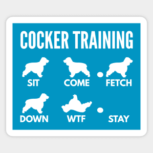 Cocker Training Cocker Dog Tricks Sticker